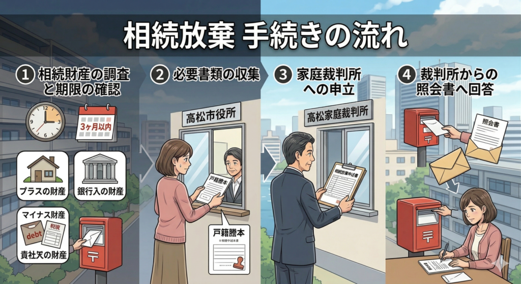 香川県高松市での相続放棄の手続き方法と必要書類（1）｜西川司法書士事務所