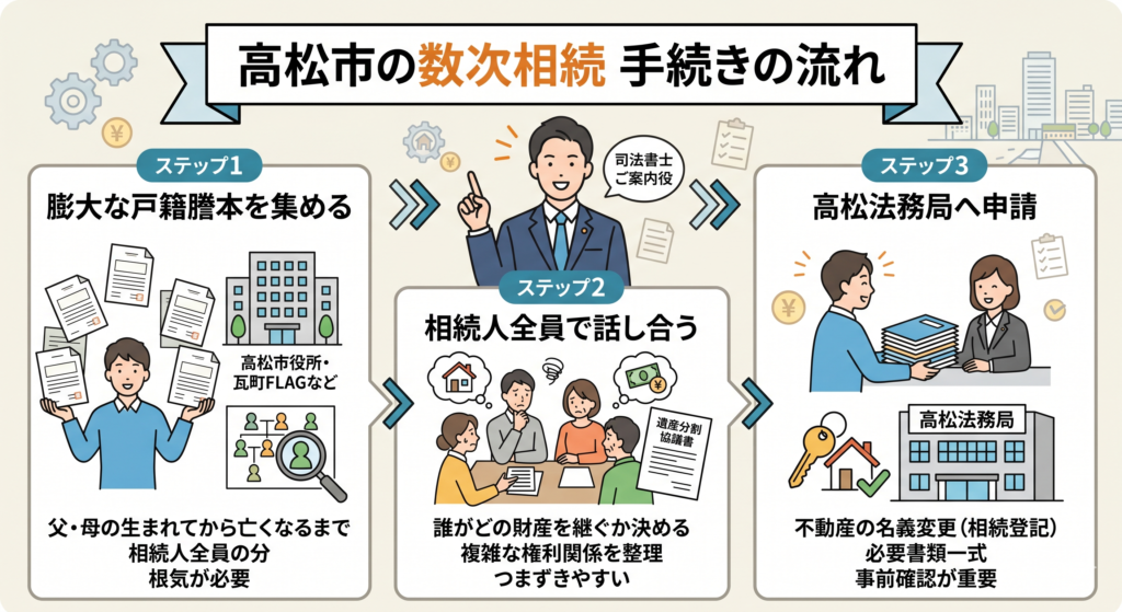 数次相続の相続人確定と遺産分割｜西川司法書士事務所