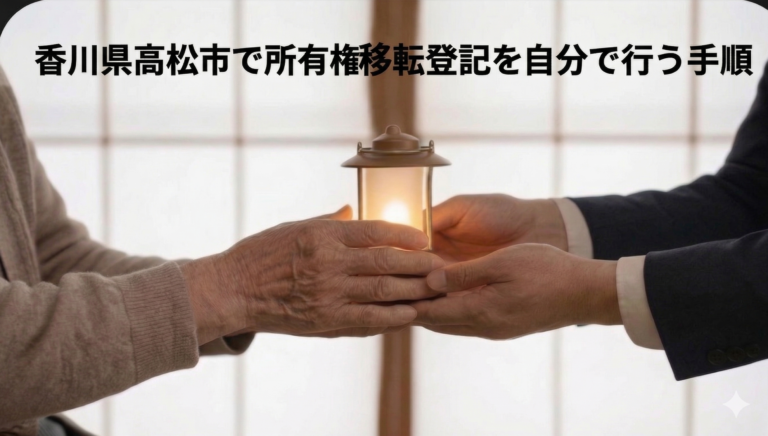 香川県高松市で所有権移転登記を自分で行う手順