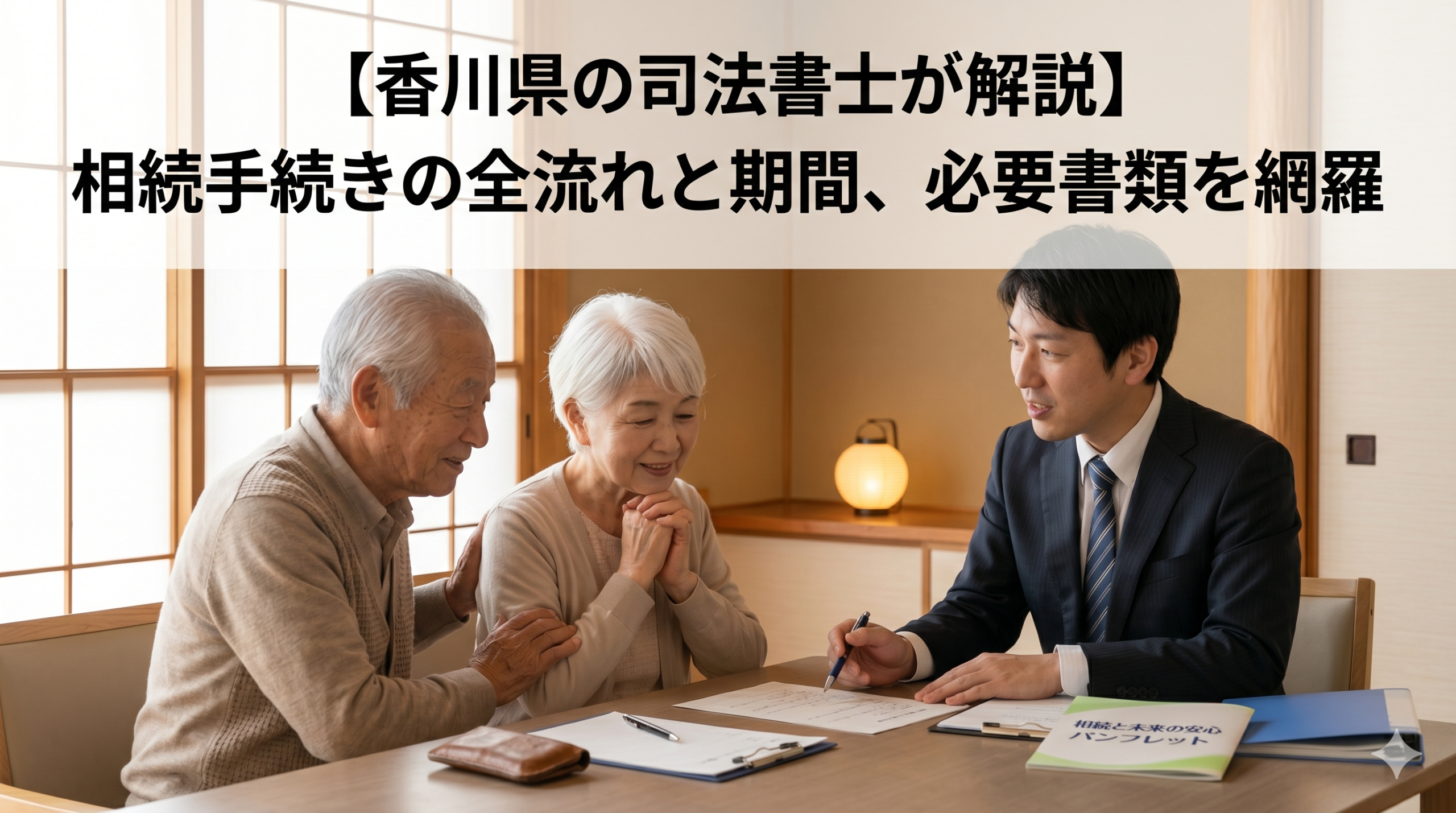 【香川県の司法書士が解説】相続手続きの全ての流れと期間、必要書類を網羅