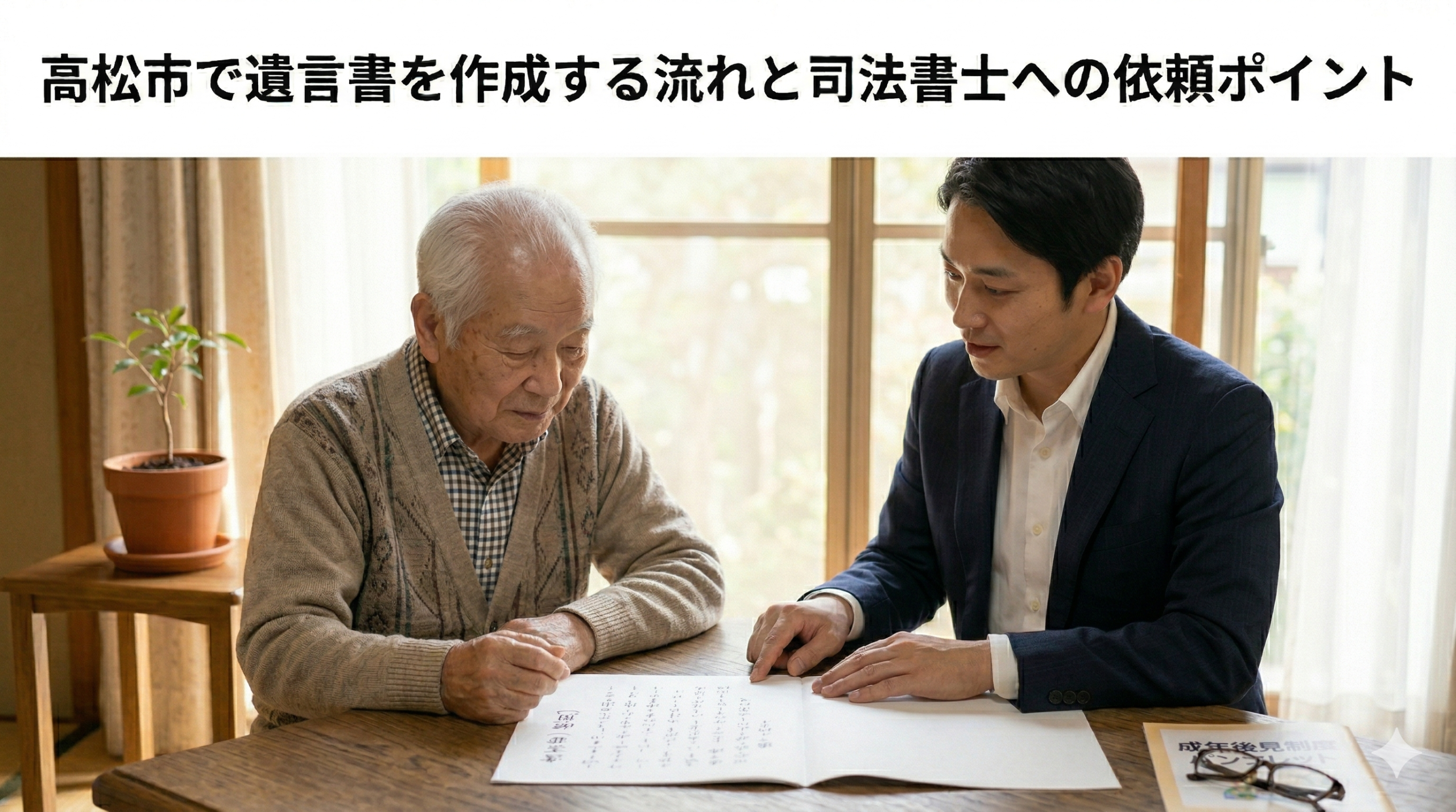 高松市で遺言書を作成する流れと司法書士への依頼ポイント