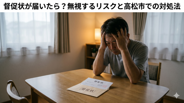 督促状が届いたら？無視するリスクと高松市での対処法