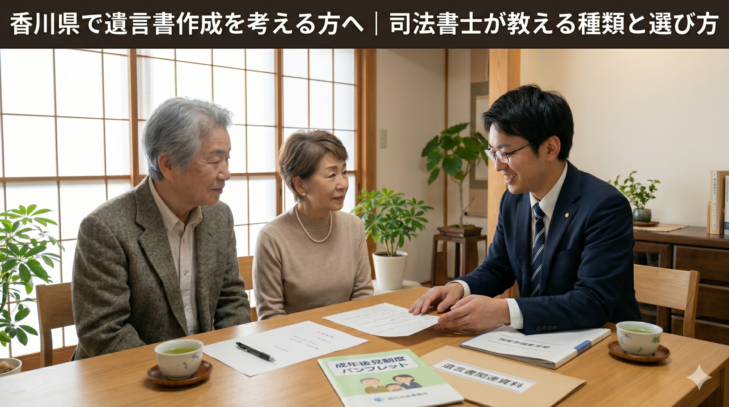 香川県で遺言書作成を考える方へ｜司法書士が教える種類と選び方