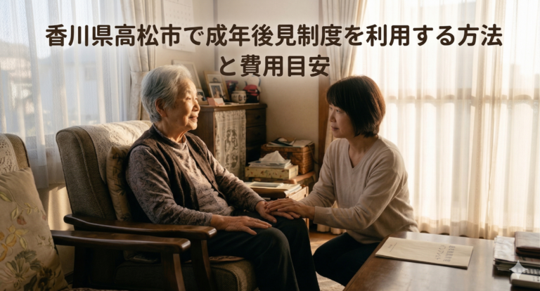 高松市で成年後見制度を利用する方法と費用目安