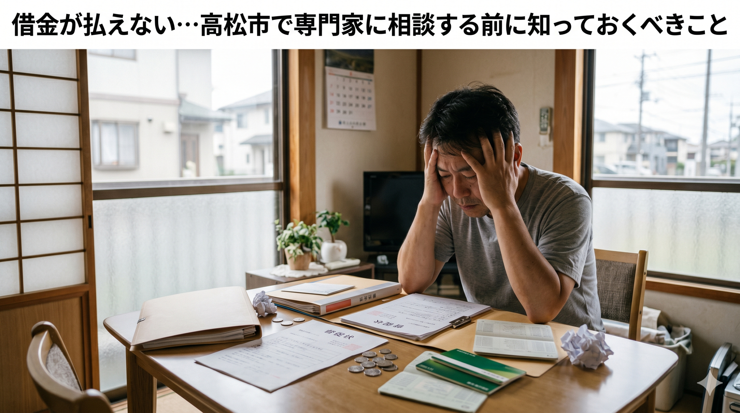 借金が払えない…高松市で専門家に相談する前に知っておくべきこと
