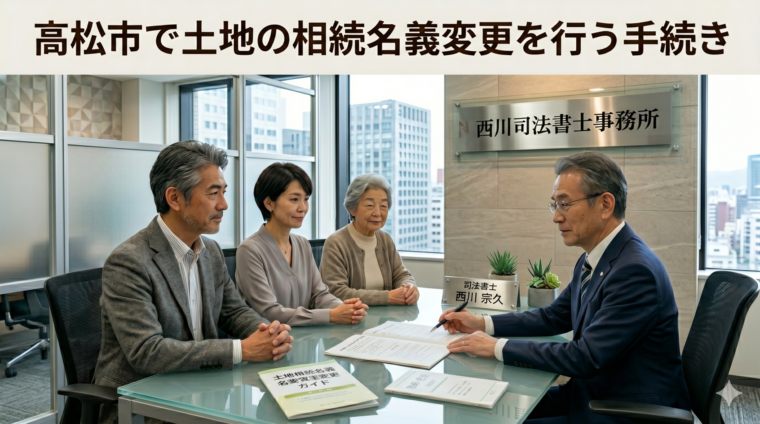 高松市で土地の相続名義変更を行う手続き