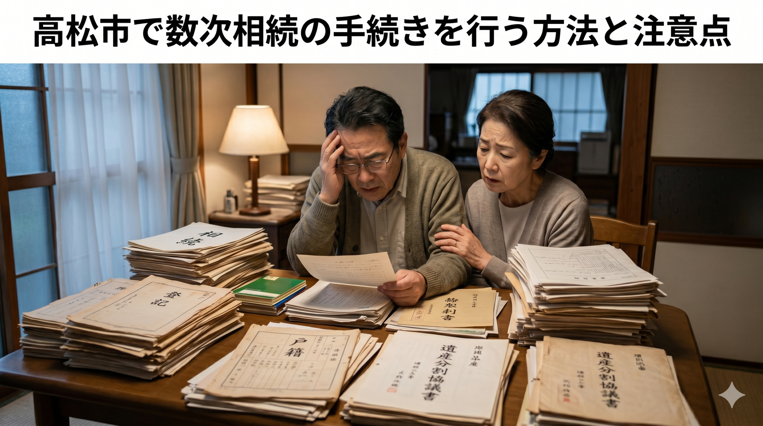 高松市で数次相続の手続きを行う方法と注意点