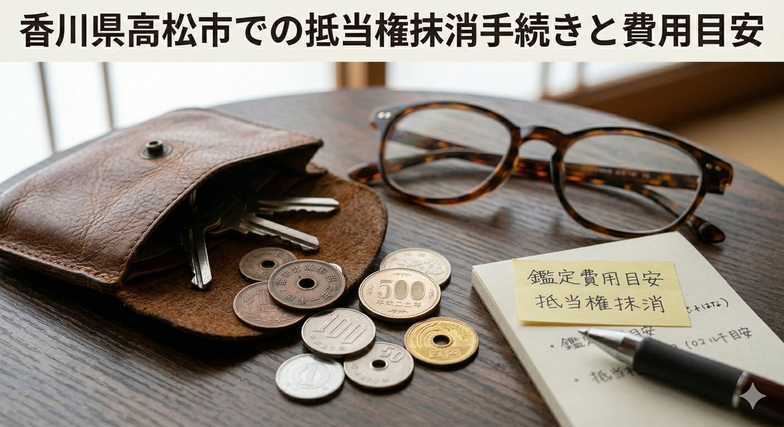 香川県高松市での抵当権抹消手続きと費用目安