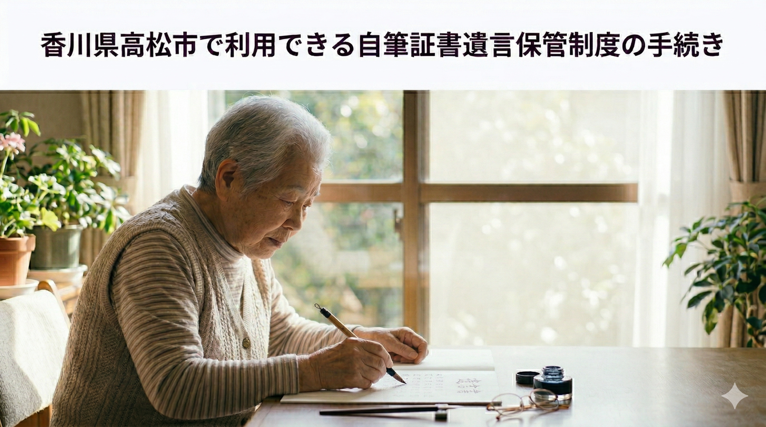 香川県高松市で利用できる自筆証書遺言保管制度の手続き