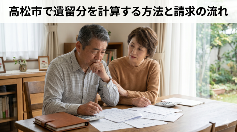 高松市で遺留分を計算する方法と請求の流れ
