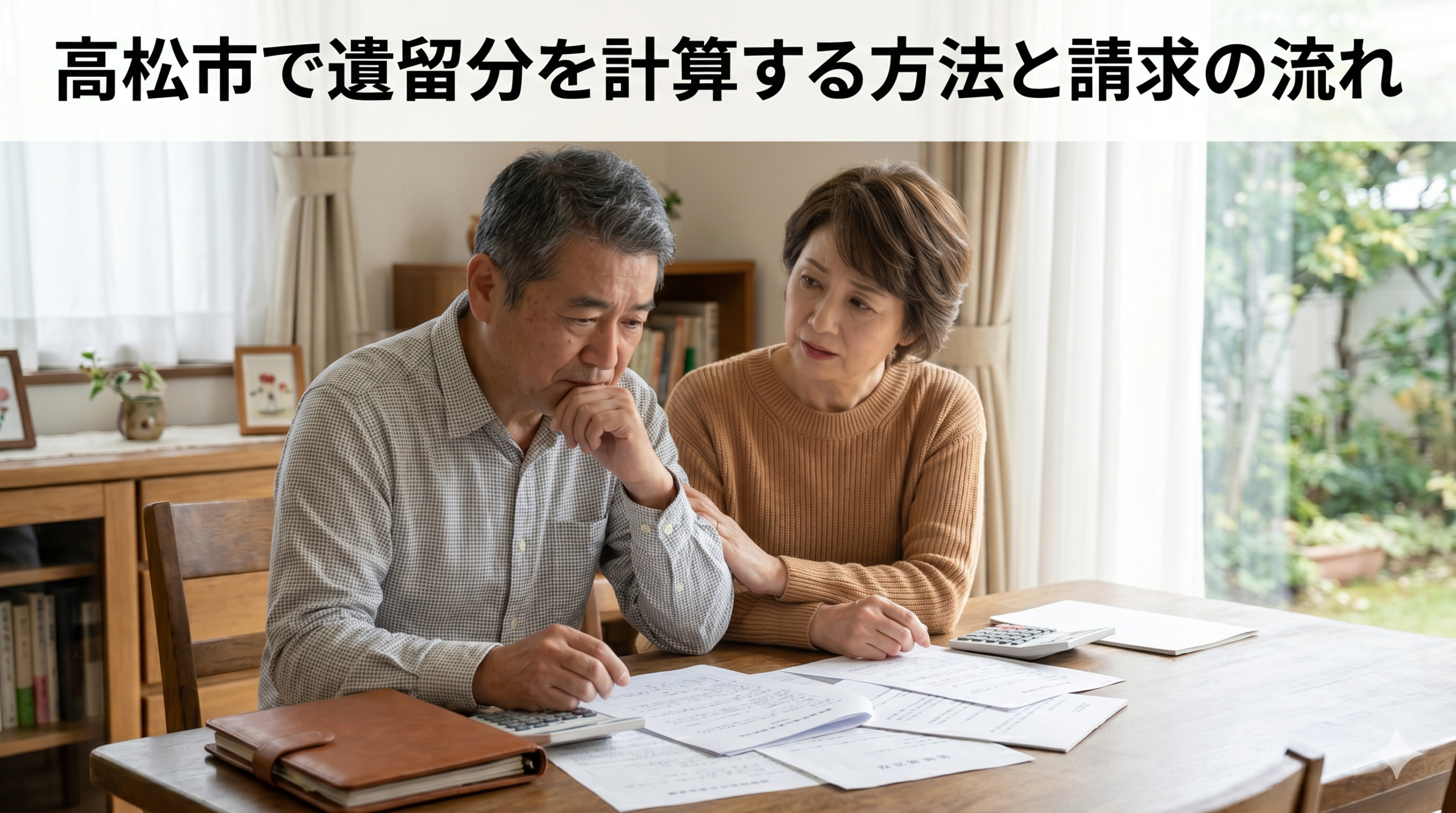 高松市で遺留分を計算する方法と請求の流れ