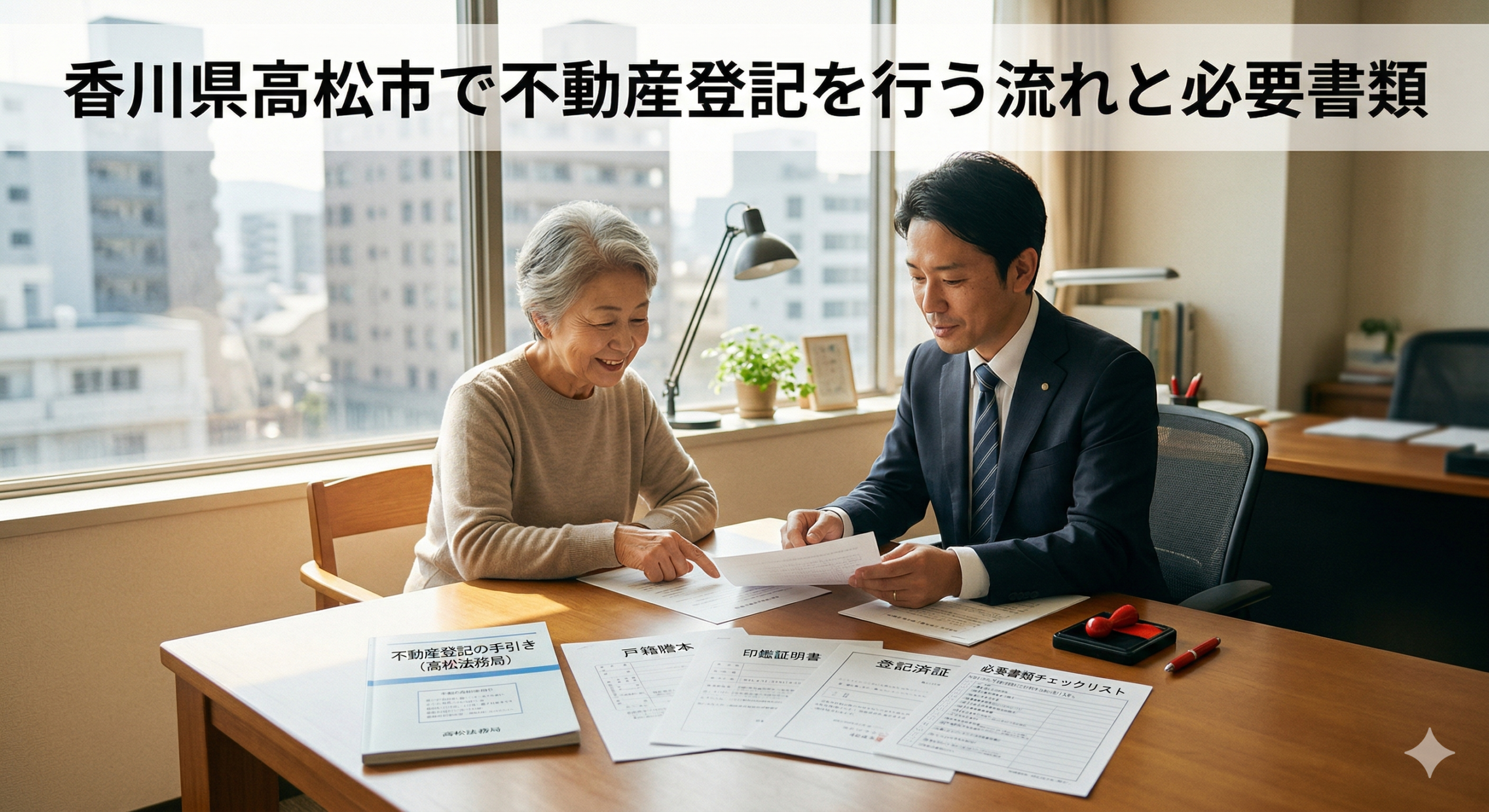 香川県高松市で不動産登記を行う流れと必要書類