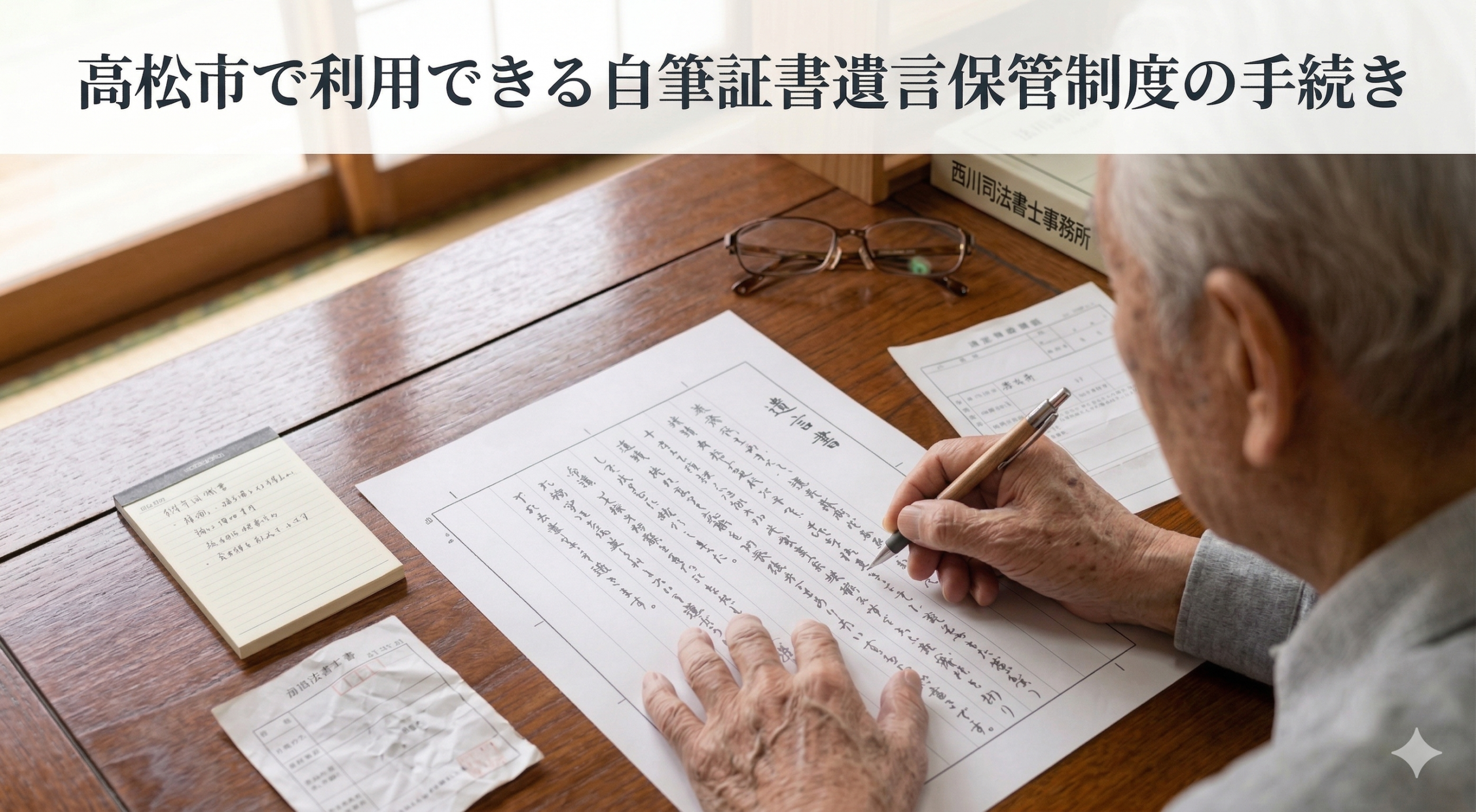 高松市で利用できる自筆証書遺言保管制度の手続き