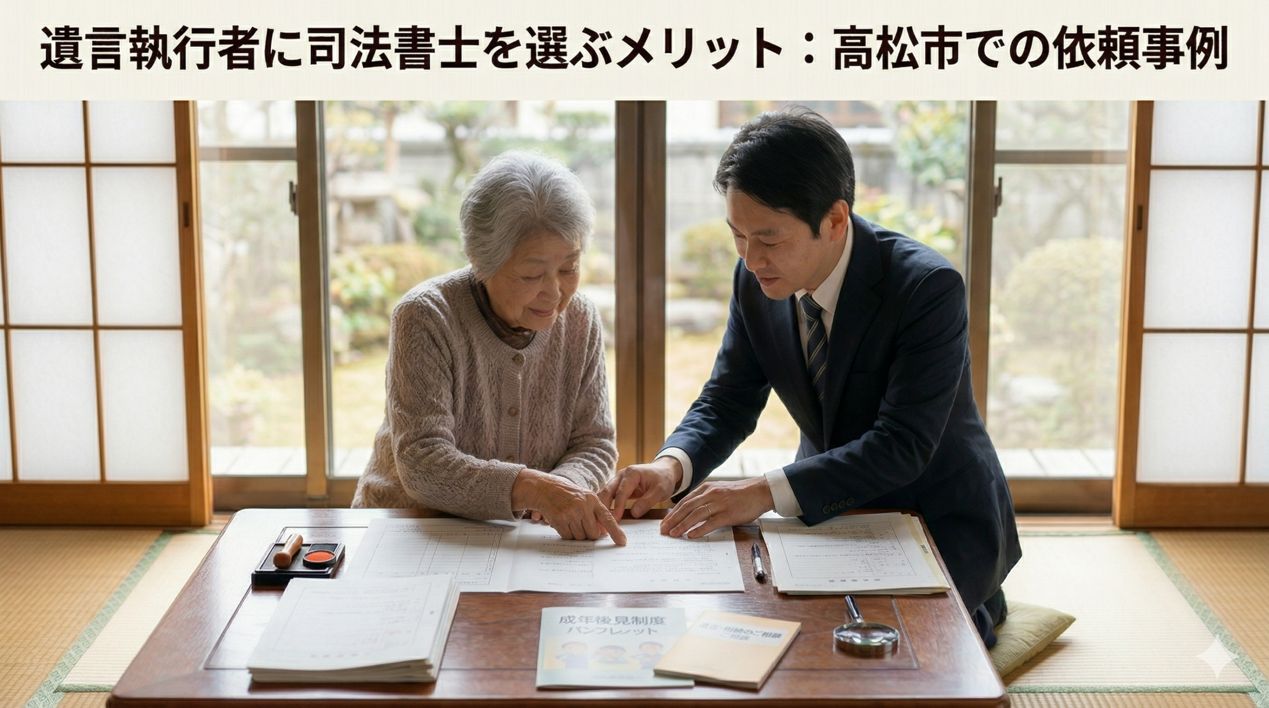 遺言執行者に司法書士を選ぶメリット：高松市での依頼事例