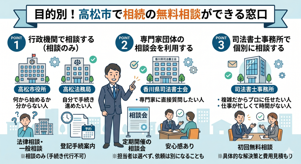 高松市相続相談の注意点｜西川司法書士事務所