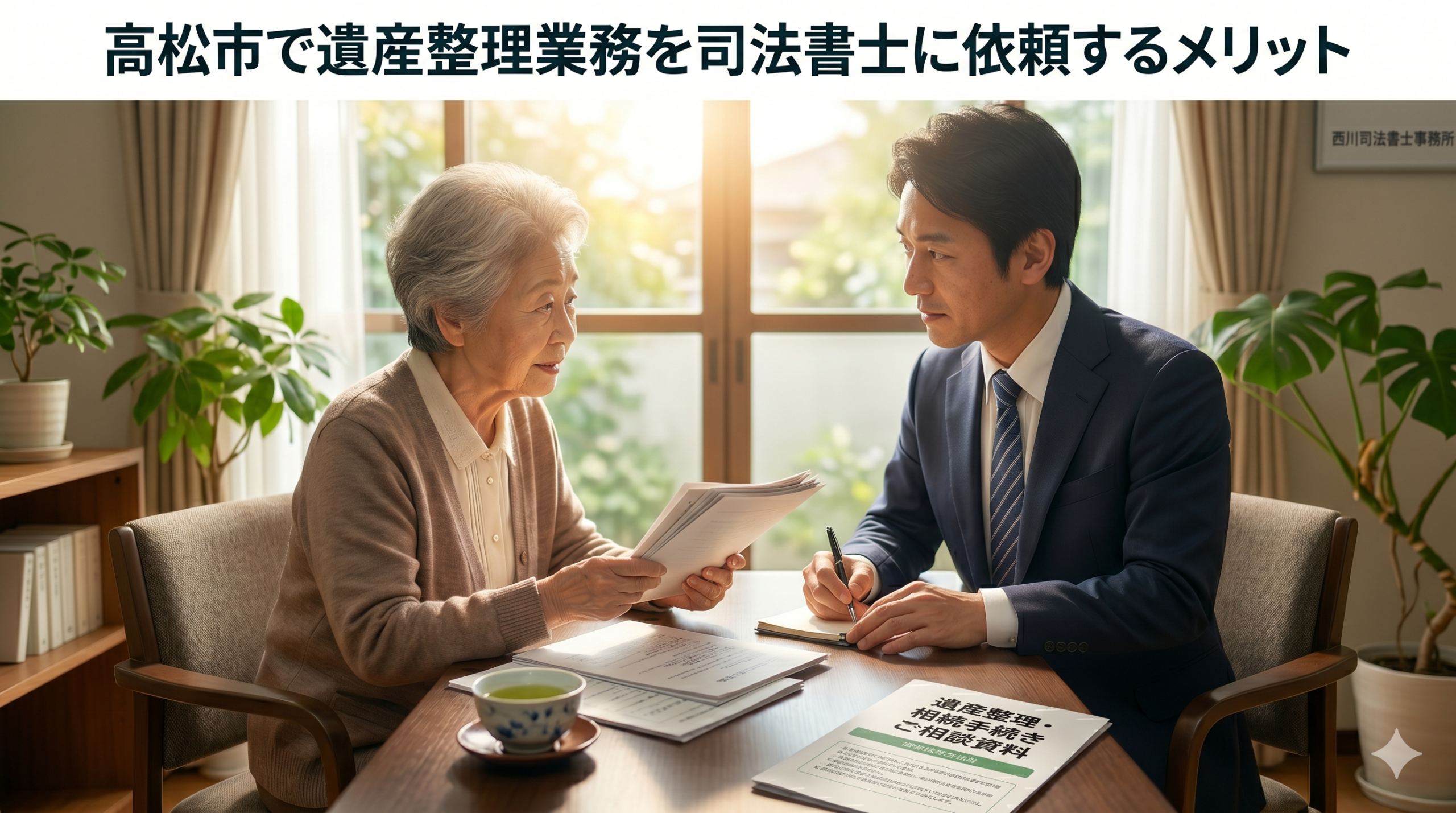 高松市で遺産整理業務を司法書士に依頼するメリット