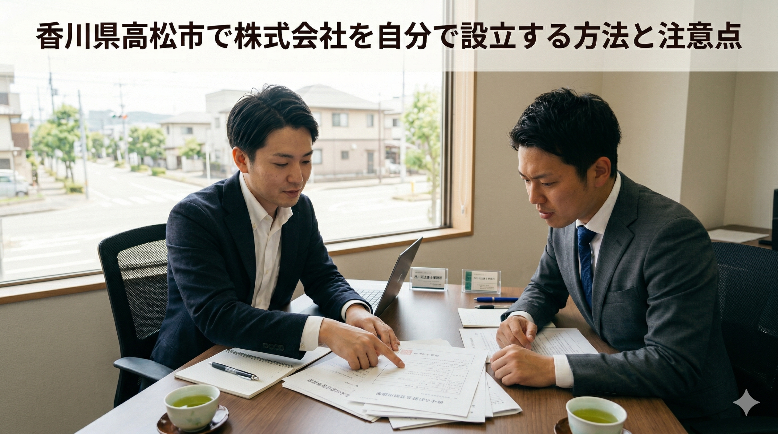 香川県高松市で株式会社を自分で設立する方法と注意点