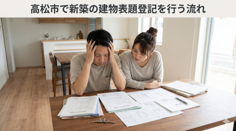 高松市で新築の建物表題登記を行う流れ