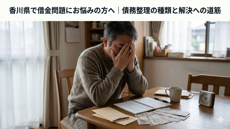 香川県で借金問題にお悩みの方へ｜債務整理の種類と解決への道筋