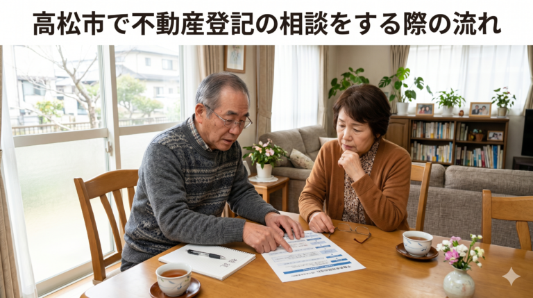 高松市で不動産登記の相談をする際の流れ