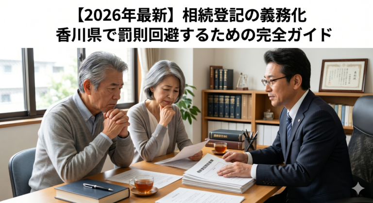 【2026年最新】相続登記の義務化｜香川県で罰則回避するための完全ガイド