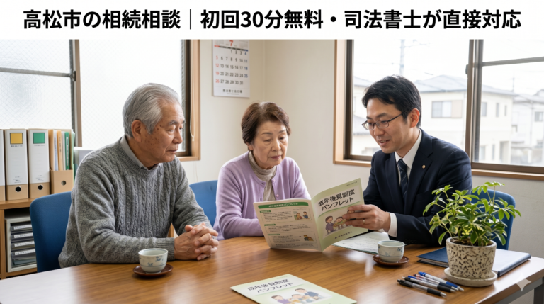 高松市の相続相談｜初回30分無料・司法書士が直接対応