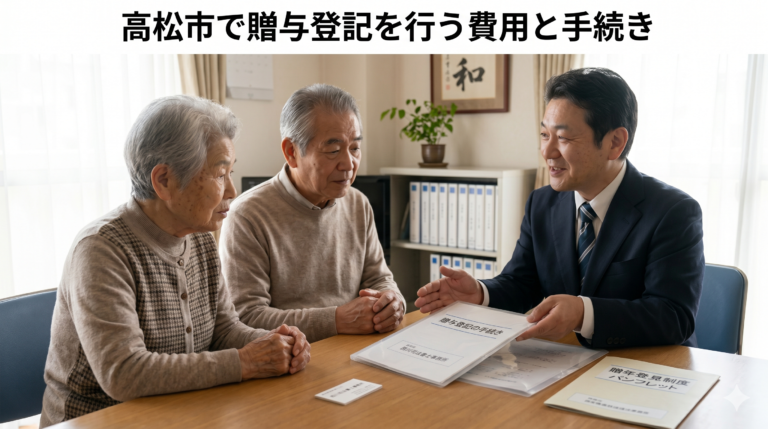 高松市で贈与登記を行う費用と手続き