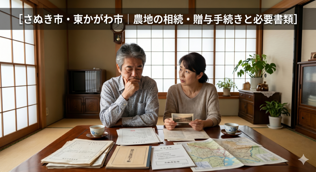 さぬき市・東かがわ市｜農地の相続・贈与手続きと必要書類