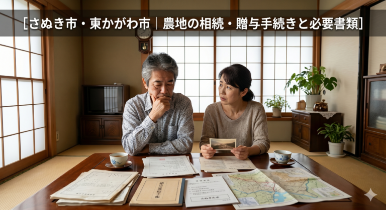 さぬき市・東かがわ市｜農地の相続・贈与手続きと必要書類