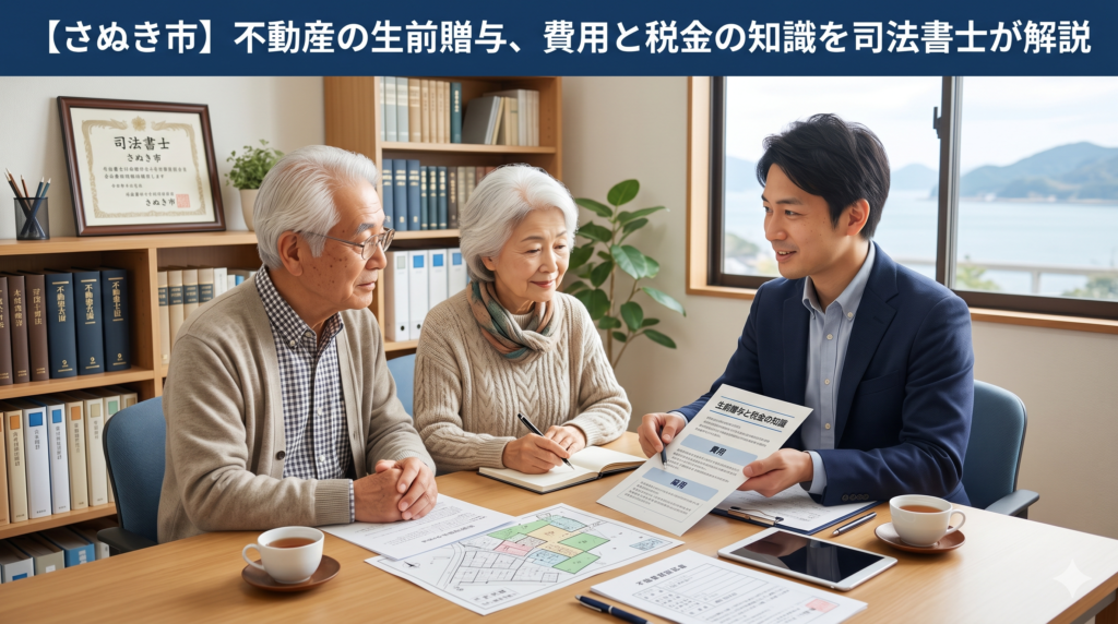 【さぬき市】不動産の生前贈与、費用と税金の知識を司法書士が解説
