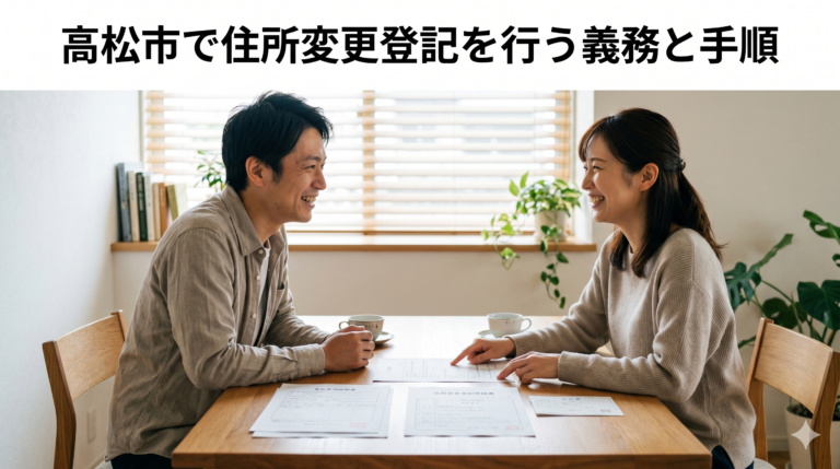 高松市で住所変更登記を行う義務と手順