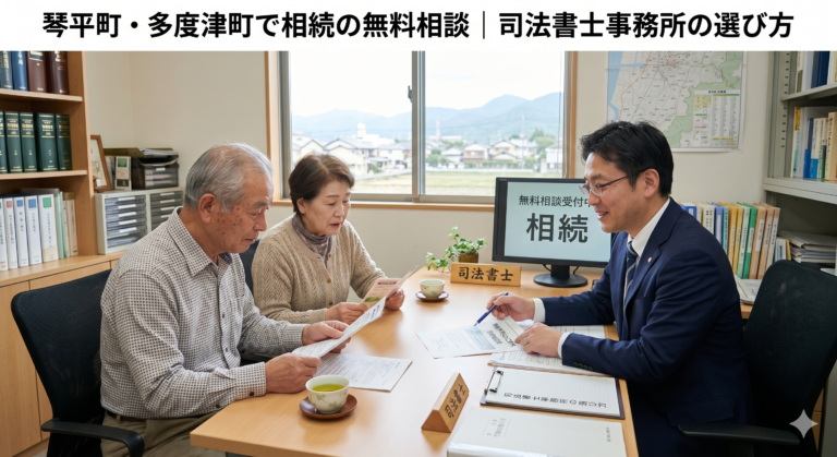 琴平町・多度津町で相続の相談｜司法書士事務所の選び方