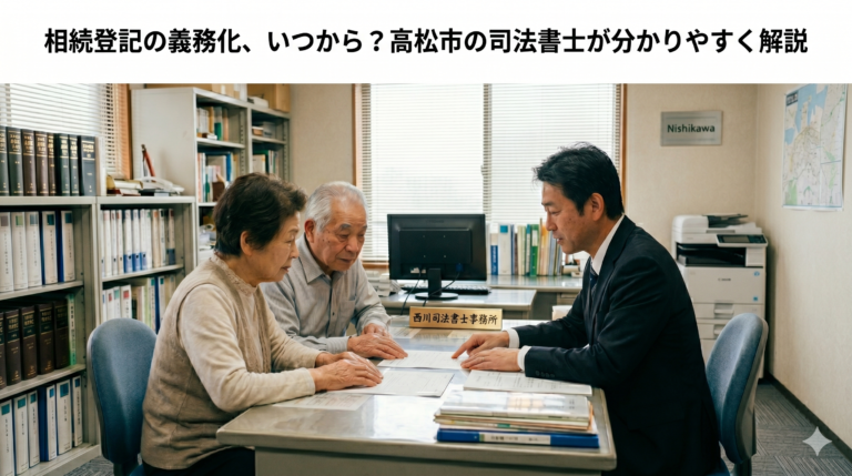 相続登記の義務化、いつから？高松市の司法書士が分かりやすく解説