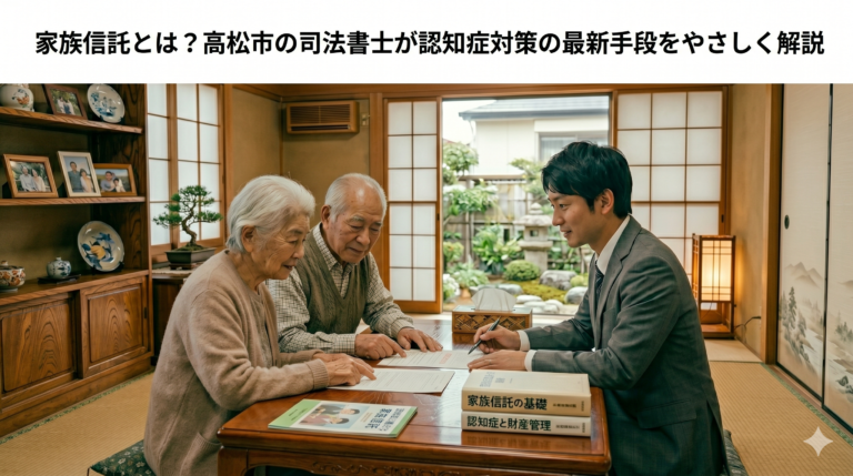 家族信託とは？高松市の司法書士が認知症対策の最新手段をやさしく解説