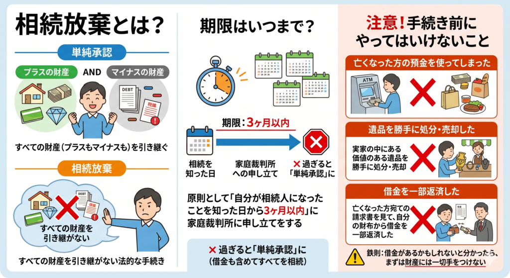 相続放棄とは?期限はいつまで?