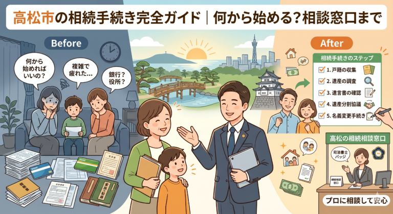 高松市の相続手続き完全ガイド｜何から始める？相談窓口まで