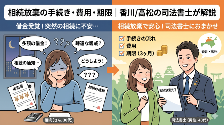 相続放棄の手続き・費用・期限｜香川/高松の司法書士が解説