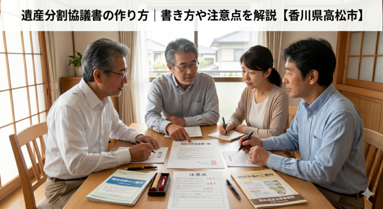 遺産分割協議書の作り方｜書き方や注意点を解説【香川県高松市】