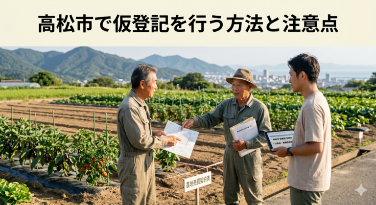 高松市で仮登記を行う方法と注意点