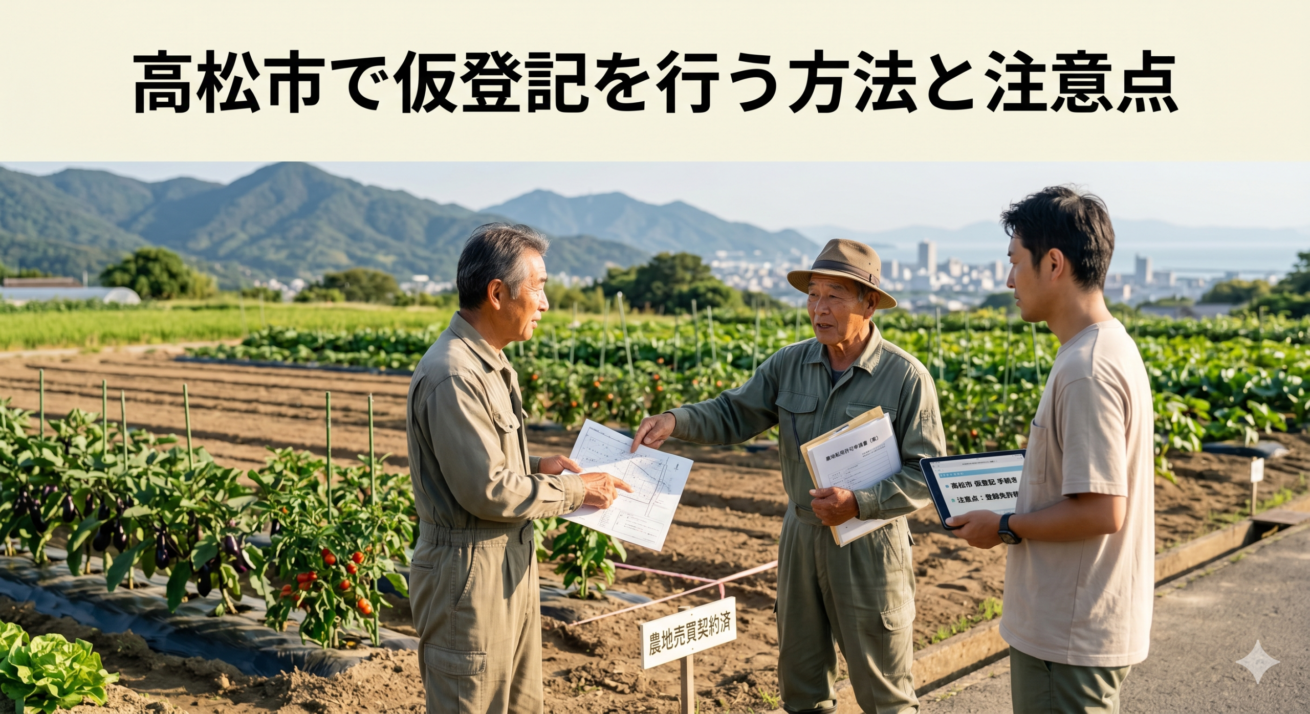 高松市で仮登記を行う方法と注意点