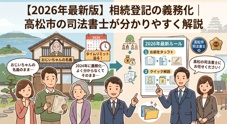 【2026年最新版】相続登記の義務化｜高松市の司法書士が分かりやすく解説